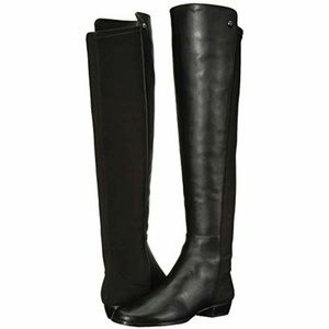 Vince Camuto Karita Over the Knee Boot | Size 7.5 | Color Black Leather/Neoprene